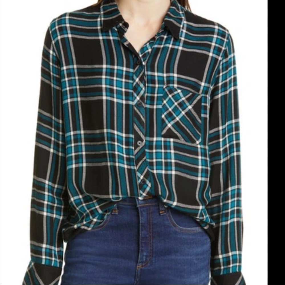 Rails Hunter Shirt in Midnight Cerulean Blue